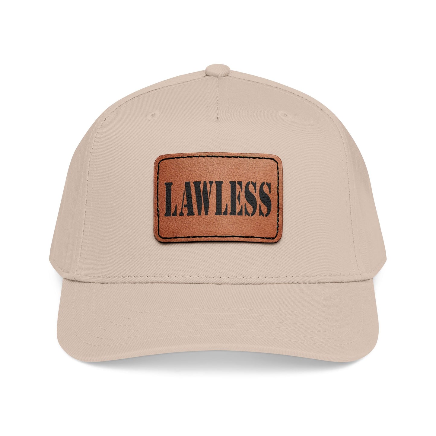 Lawless Leather Patch Baseball Cap - Vintage Hat