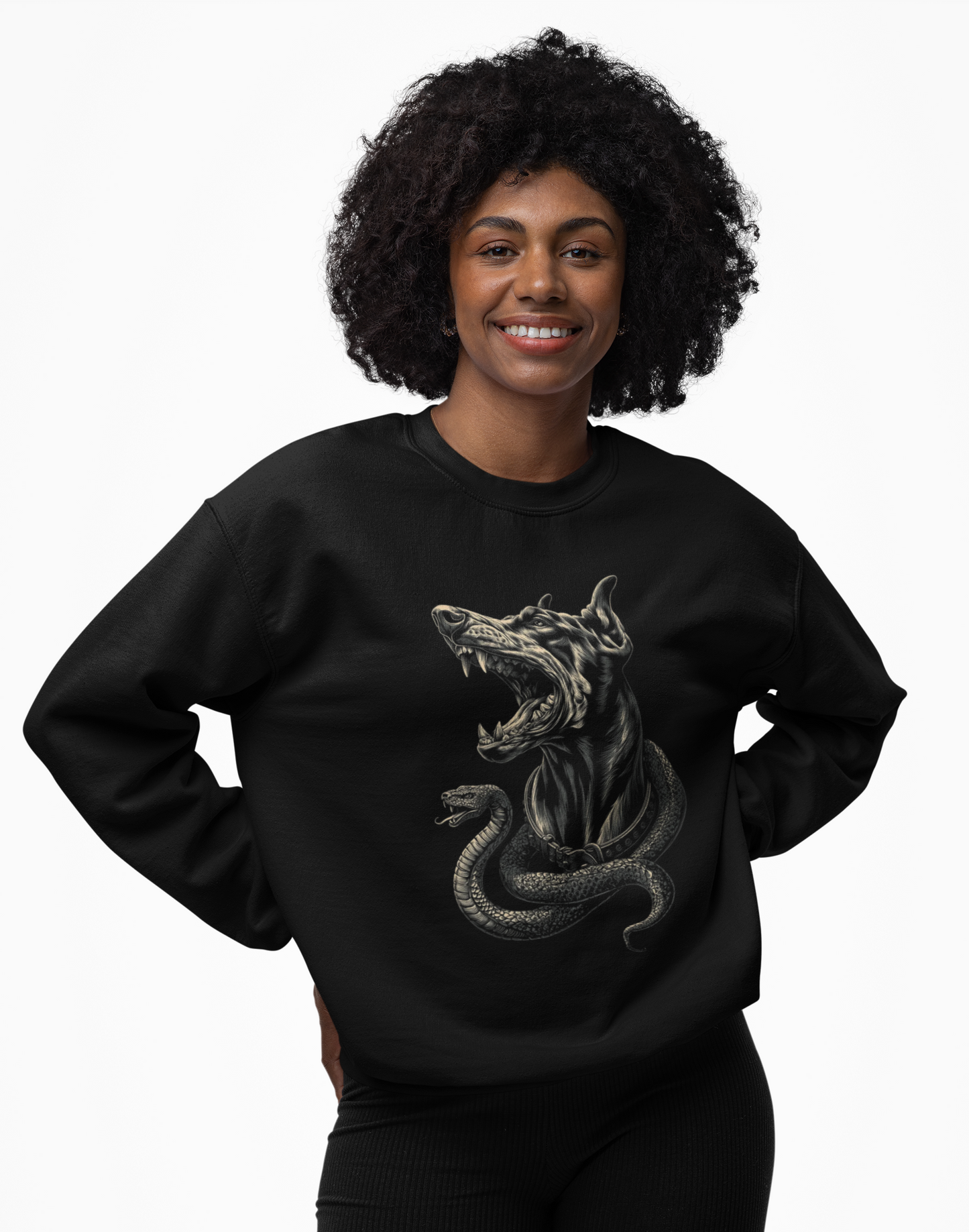 Loyal Doberman & Serpent Graphic Sweatshirt – Beasts & Venom