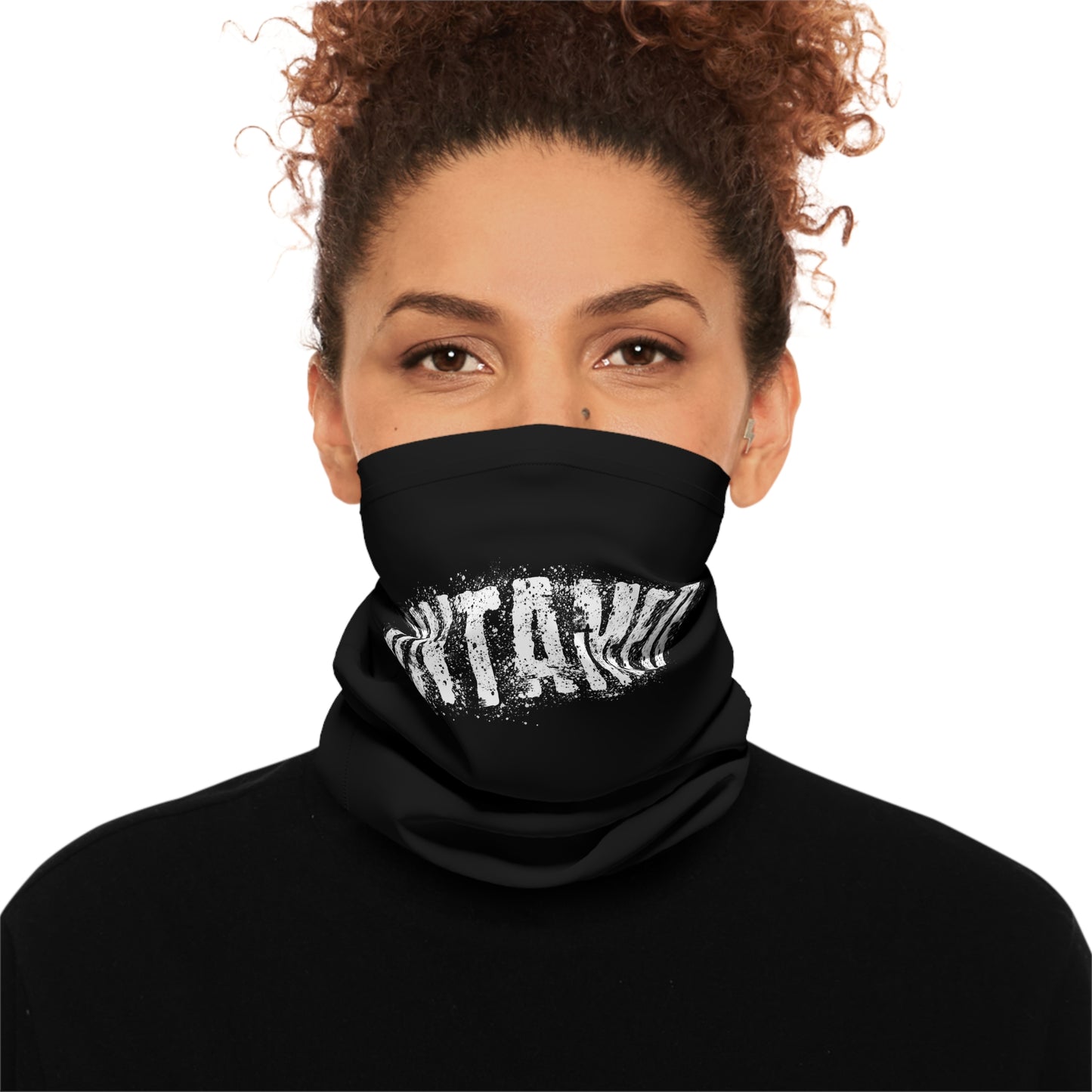 Untamed Black Neck Gaiter - Street Wear Graphic Face Mask