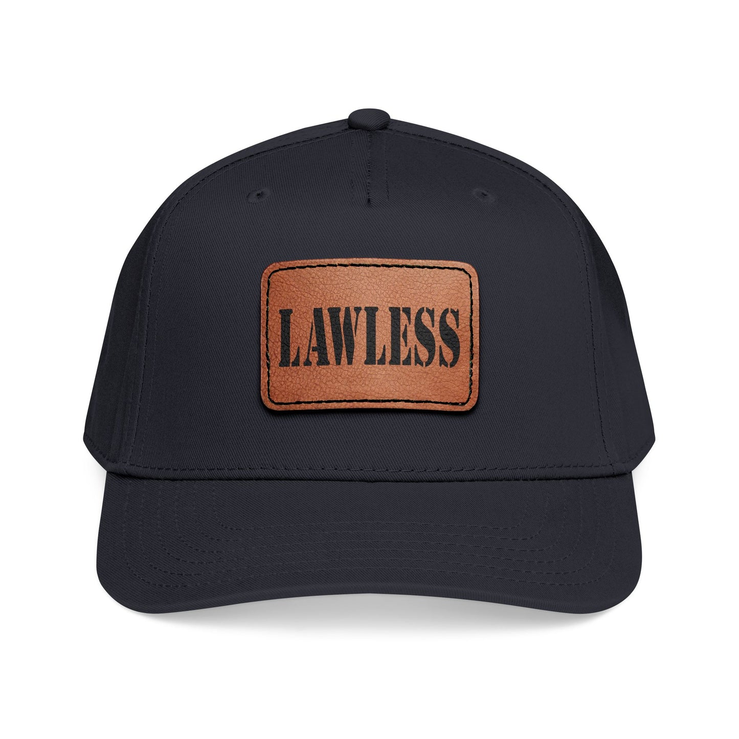 Lawless Leather Patch Baseball Cap - Vintage Hat