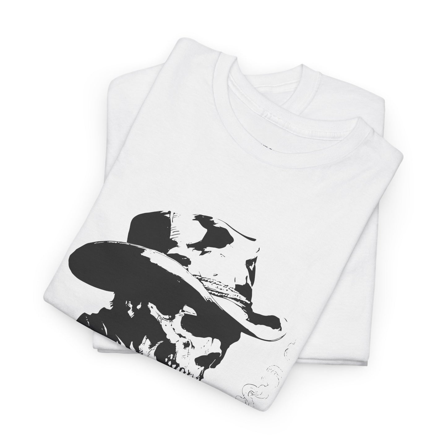 Smoking Skull - Western Graphic T-Shirt