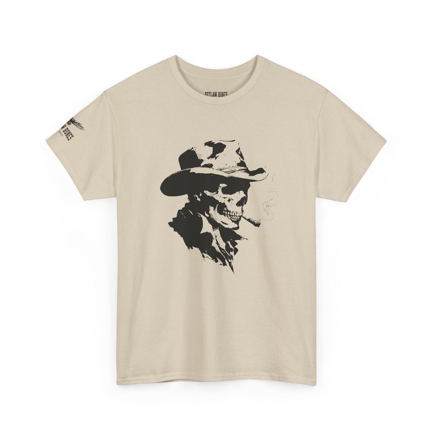Smoking Skull - Western Graphic T-Shirt