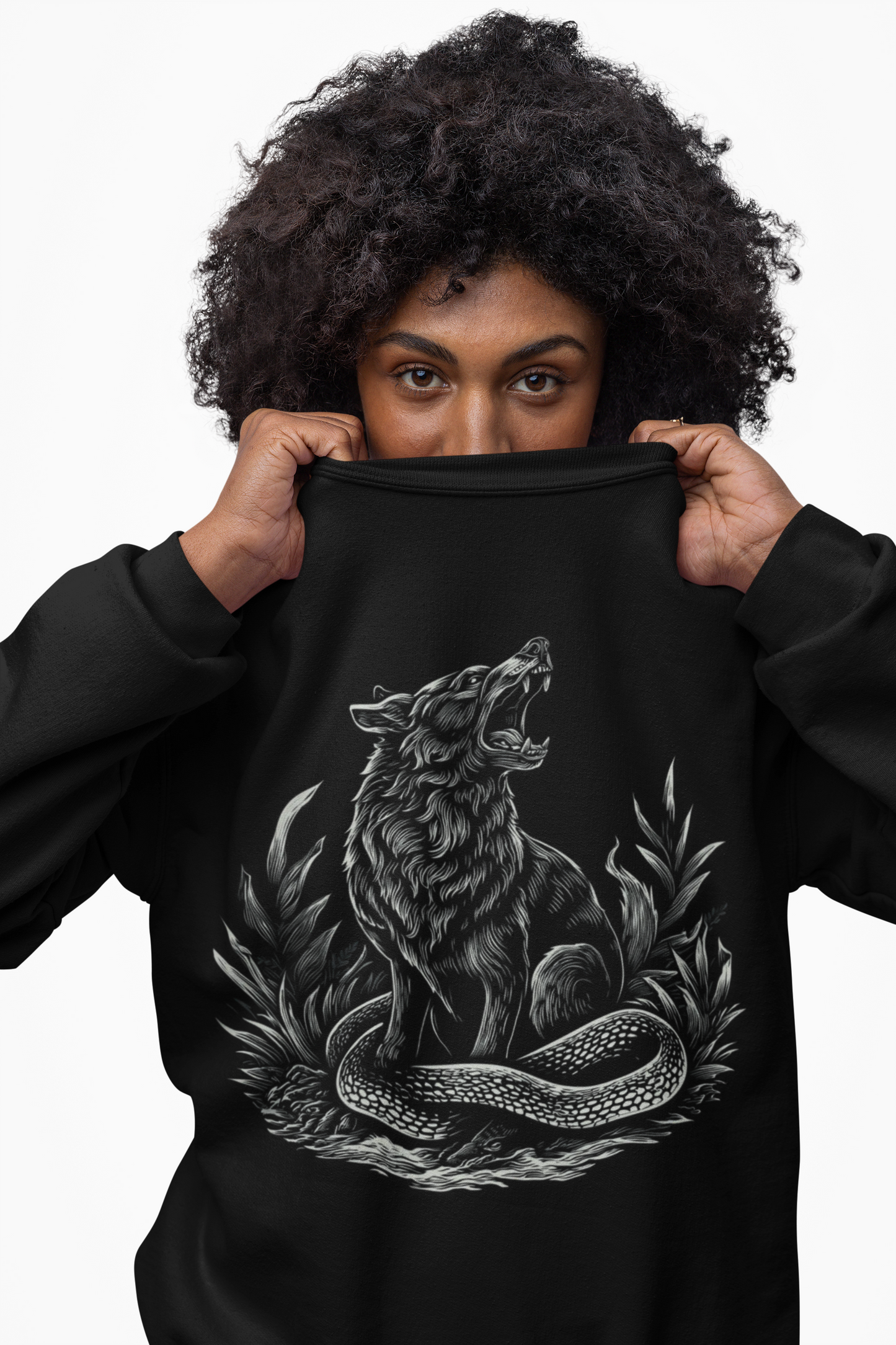 Wolf & Serpent Graphic Sweatshirt – Beasts & Venom