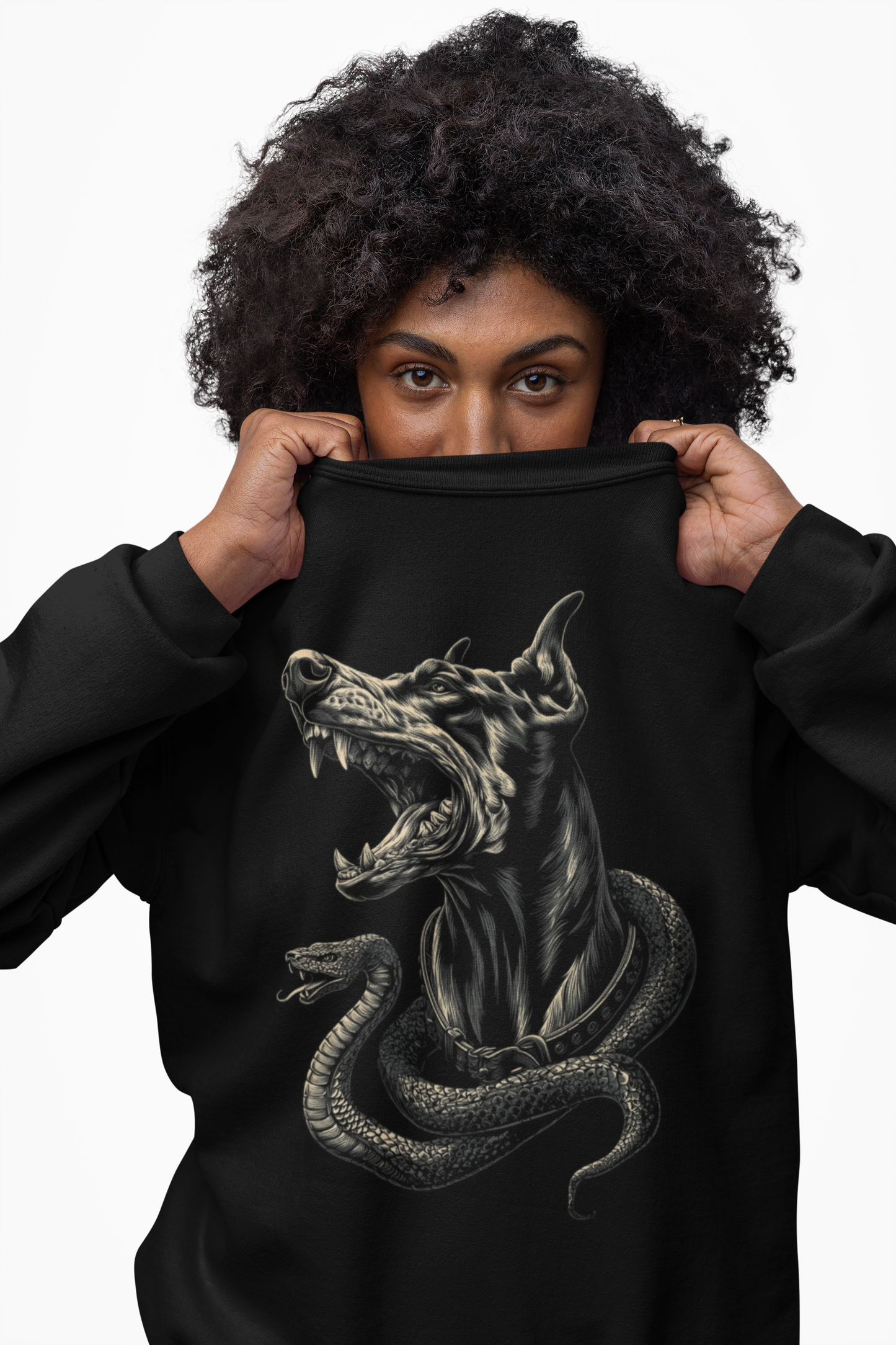 Loyal Doberman & Serpent Graphic Sweatshirt – Beasts & Venom