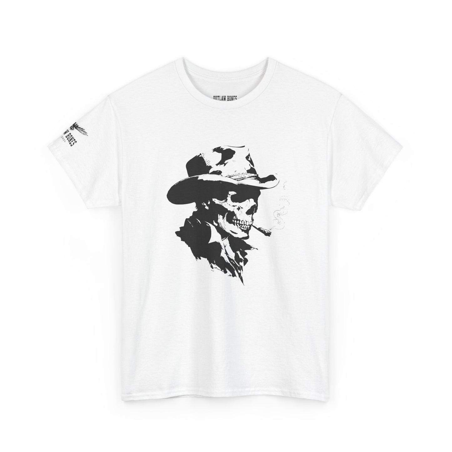 Smoking Skull - Western Graphic T-Shirt