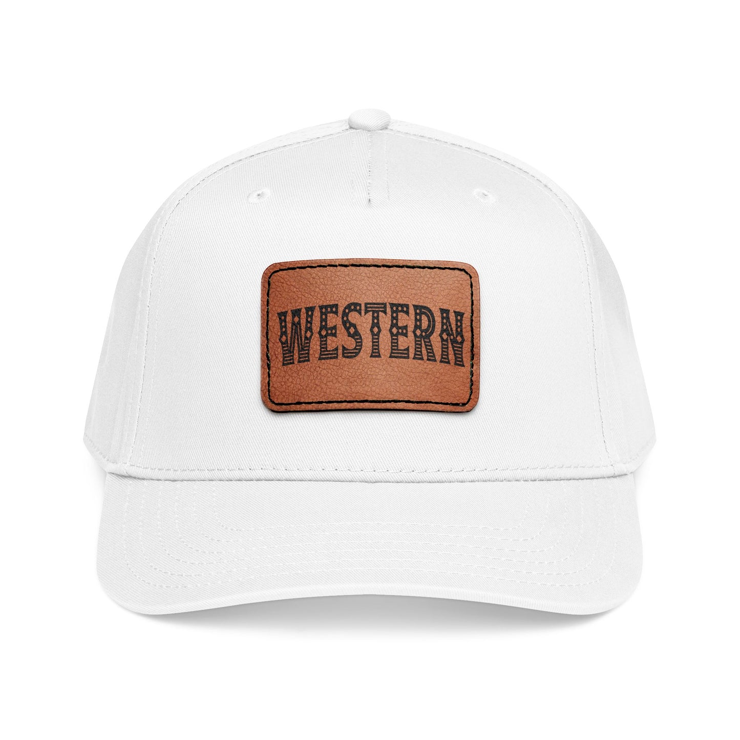 Western Leather Patch Baseball Cap