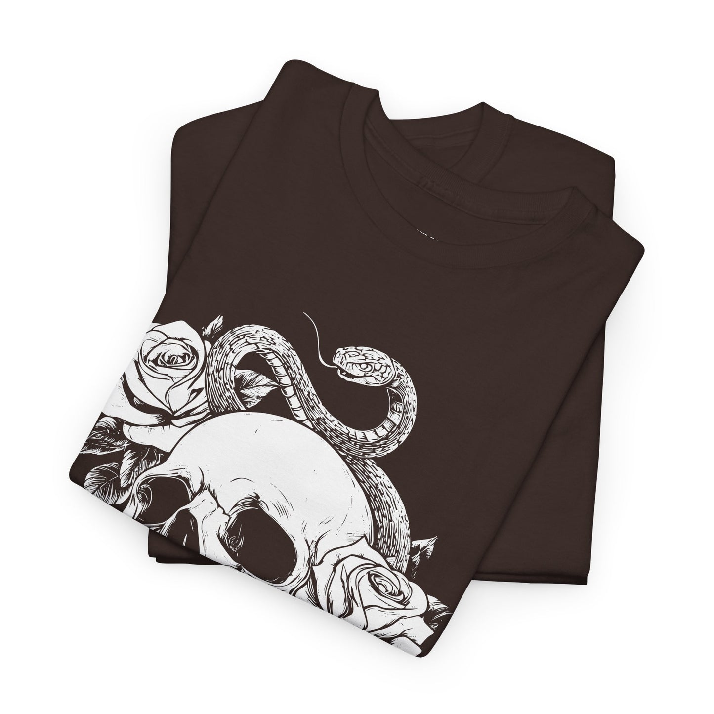 Skull, Roses & Snake Tee — Western Graphic T-Shirt